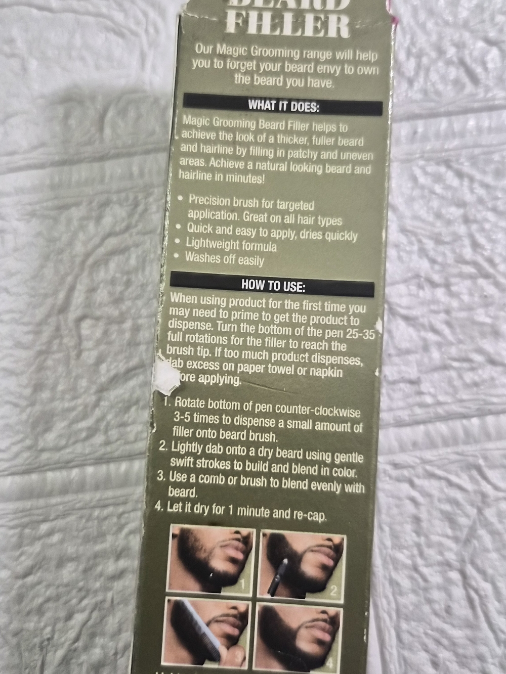 the SoftSheen-Carson Magic Grooming Beard Filler in Natural Black